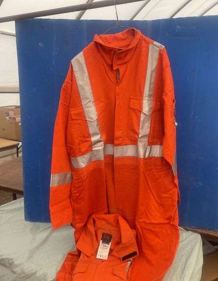 2 Orange 3M Flames resistant coveralls size 42