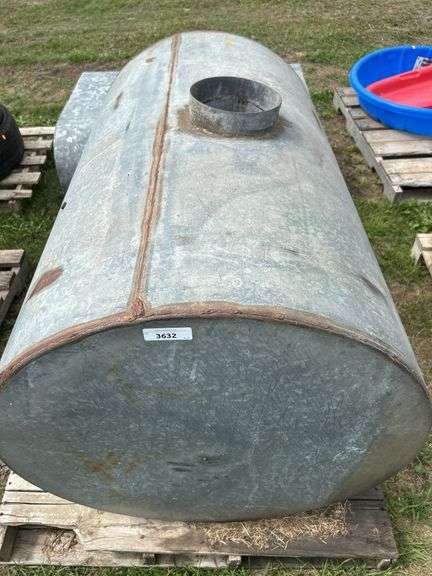 2 galvanized tanks