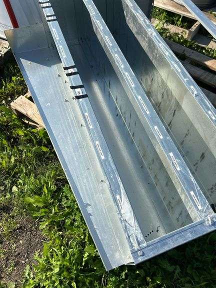 Galvanized metal shelf 44”H x 60” W