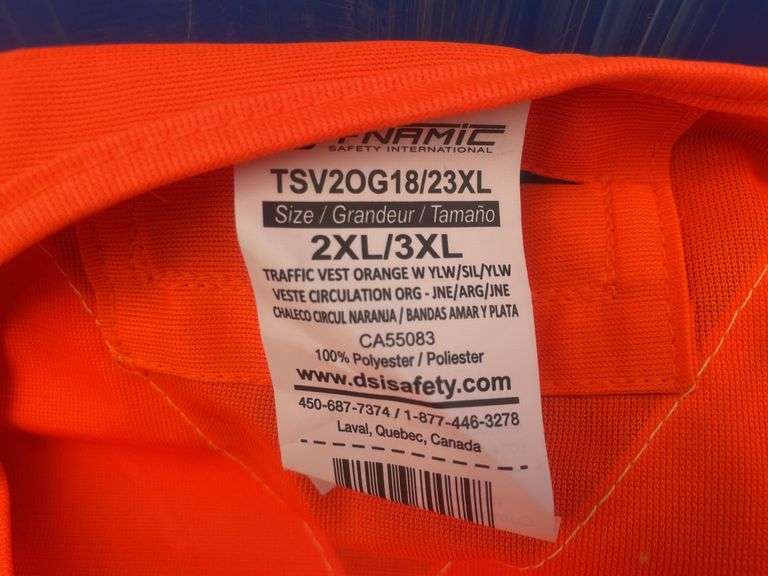 6 Safety vests - 2XL/3XL