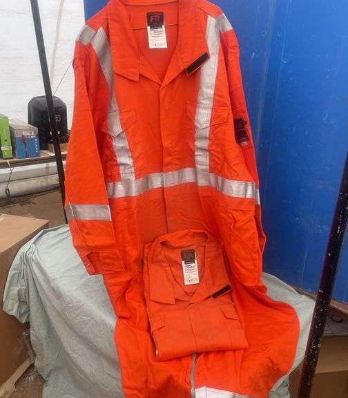 2 Orange 3M Flame resistant coveralls size 60