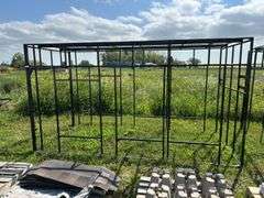 Building frame 68”W x 149”L x 84”T - black powdercoated