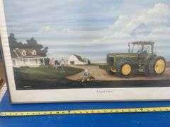 John Deere framed print #6520/7000 and comes with a Certificate of Authenticity