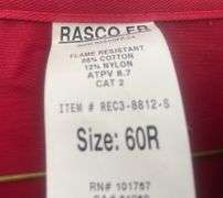 Red 3M Flame resistant coveralls size 60R