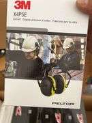 Qty of disposable aprons, first aid burn kit, qty of disposable masks, hard hat mounted earmuffs muf