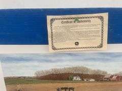 2 John Deere unframed print #2073/6500 and #1551/6000 both come with a Certificate of Authenticity