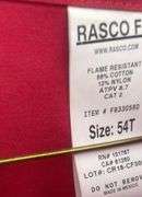 Red 3M Flame resistant coveralls size 54T
