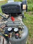 Upright air compressor- runs but leaks oil, air hose