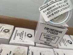 Working Black & Decker 14 V cordless drill, small butane heater, quantity of lightbulbs, etc.