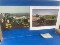 John Deere unframed print of 20 series print of tractor #793/7000 with Certificate of Authenticity, 