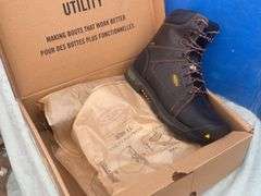 Steel toed safety boots size 10