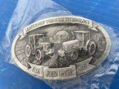 John Deere model 6000 and 7000 Leadership Through Technology belt buckle