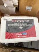 Qty of disposable aprons, first aid burn kit, qty of disposable masks, hard hat mounted earmuffs muf