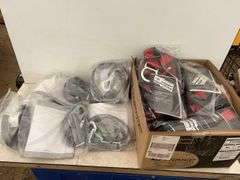 8 of Universal 2pt harness XL, 8 of shock absorbing lanyards 6ft