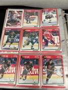 Binder of hockey & baseball cards
