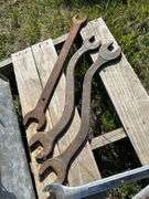 Toolboxes c/w vintage wrenches