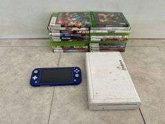 Nintendo Switch (doesn’t power on - condition unknown, Nintendo Wii - condition unknown, qty of Xbox