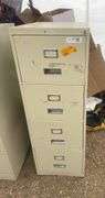 4 drawer filing cabinet with key