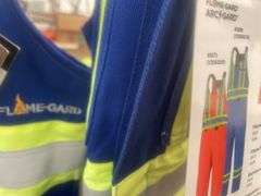 2 pair of Pioneer Flame Resistant Cotton Safety Overalls - Medium