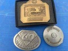 John Deere Super Seeder Drill, John Deere 60 series combine, John Deere 600 series disc belt buckles