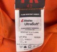 2 Orange 3M Flames resistant coveralls size 42