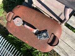 Cooler, shop chair, boat tank