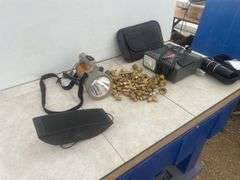 MotoMaster multi-function digital air compressor, qty of brass fittings, rechargeable flashlight,