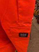 2 pair of Helly Hanson hi-viz bib overalls - size XL