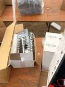 Safety glasses, disposable respirators, poly rope, lens cleaning station ,respirator wipes etc