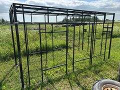 Building frame 68”W x 149”L x 84”T - black powdercoated