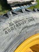 Pair of implement tires/rims 480/45-17
