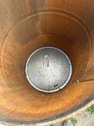 2 metal barrels