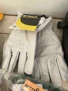 Welding helmets, welding beanies, gloves