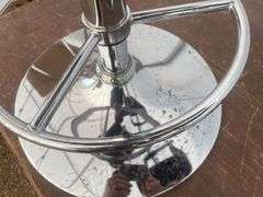 Pair of chrome based barstools