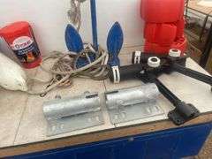 Boat anchor, rod holders, bumper guards etc