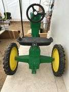 Vintage John Deere cast toy tractor -NEEDS SOME TLC, NO CHAIN