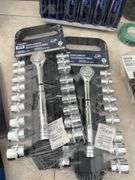 Locking plier sets, folding hex key sets, chisels, file set, tape measures etc