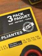 File set, chisels, electrical tape, tape measures, chalk lines, socket sets, folding hex keys etc