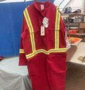 Red 3M Flame resistant coveralls size 54T