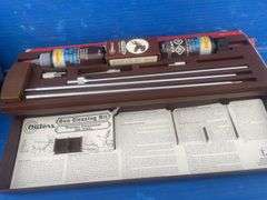 Universal gun cleaning kit, night vision binoculars, keyboard, router and mouse etc.
