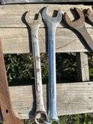 Toolboxes c/w vintage wrenches