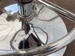 Pair of chrome based barstools