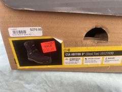 Steel toed safety boots size 8