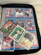 Binder of hockey & baseball cards