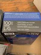 Qty of 25W light bulbs, disposable masks, nitrile gloves