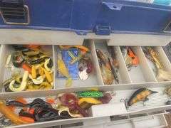 Tackle box and tackle comes with 2 rod/reel combo and an extra rod