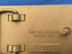 Pair of John Deere 55 series belt buckels