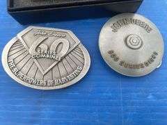 John Deere Super Seeder Drill, John Deere 60 series combine, John Deere 600 series disc belt buckles