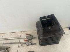 TradeMaster grinder, grinding discs, blow guns, etc.