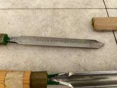 4 Large lathe chisels SJ & JB ADDIS SHEFFIELD England